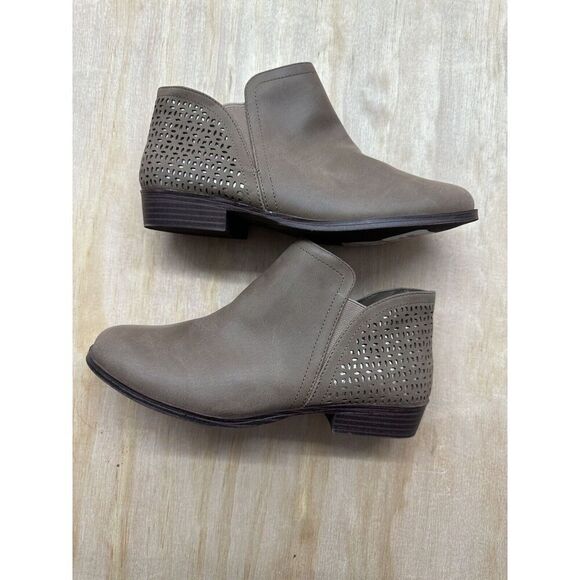 Mia Kids Little/Big Girl's Gilli Ankle Boots Slip-On Shoes Cognac Sz 5 - Picture 2 of 8